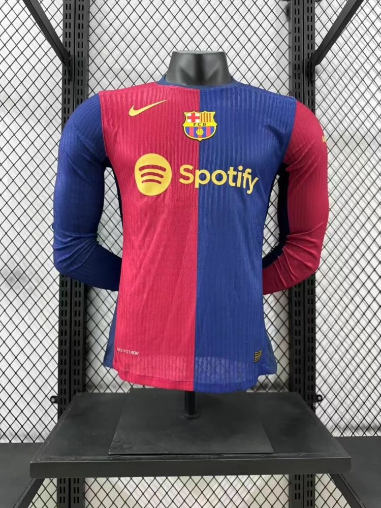 2024/2025 Long Sleeve Barcelona Home 1:1 Thai Quality