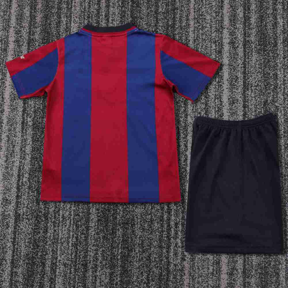 1998-1999 Retro Barcelona Home Football Shirt 1:1 Thai Quality Kids Size