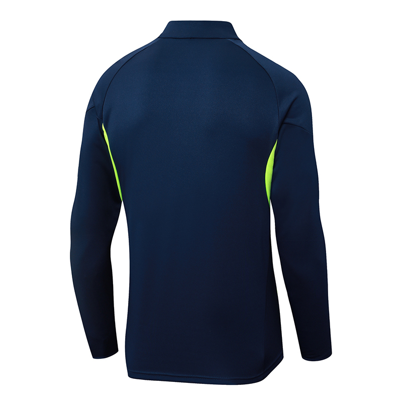 2025-2026 Real Madrid Royal Blue Half-Pull Training Suit Football Shirt 1:1 Thai Quality Set