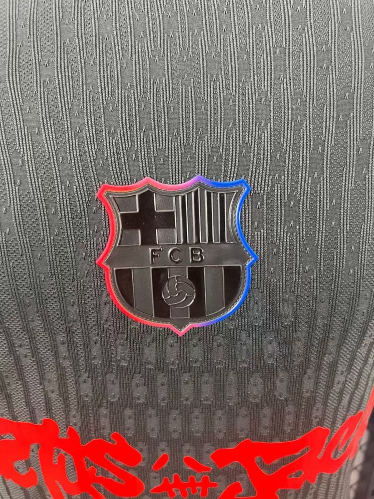 2024/2025 Long Sleeve Player Version Barcelona x Travis Scott Collab Away Football Shirt 1:1 Thai Quality