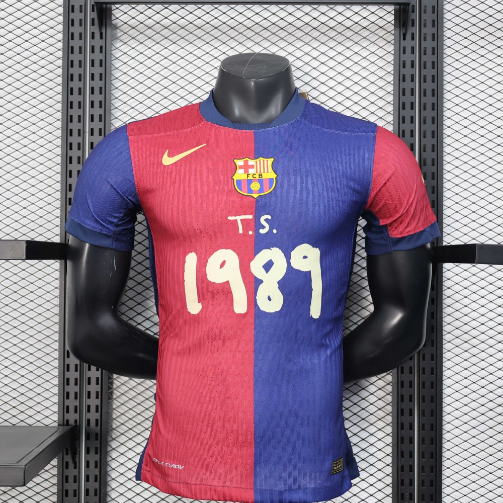 2025/2026 Player Version Barcelona Home 1989 Advertise Football Jersey 1:1 Thai Quality