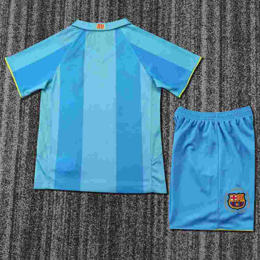 2007-2008 Retro Barcelona Away Football Shirt 1:1 Thai Quality Kids Size