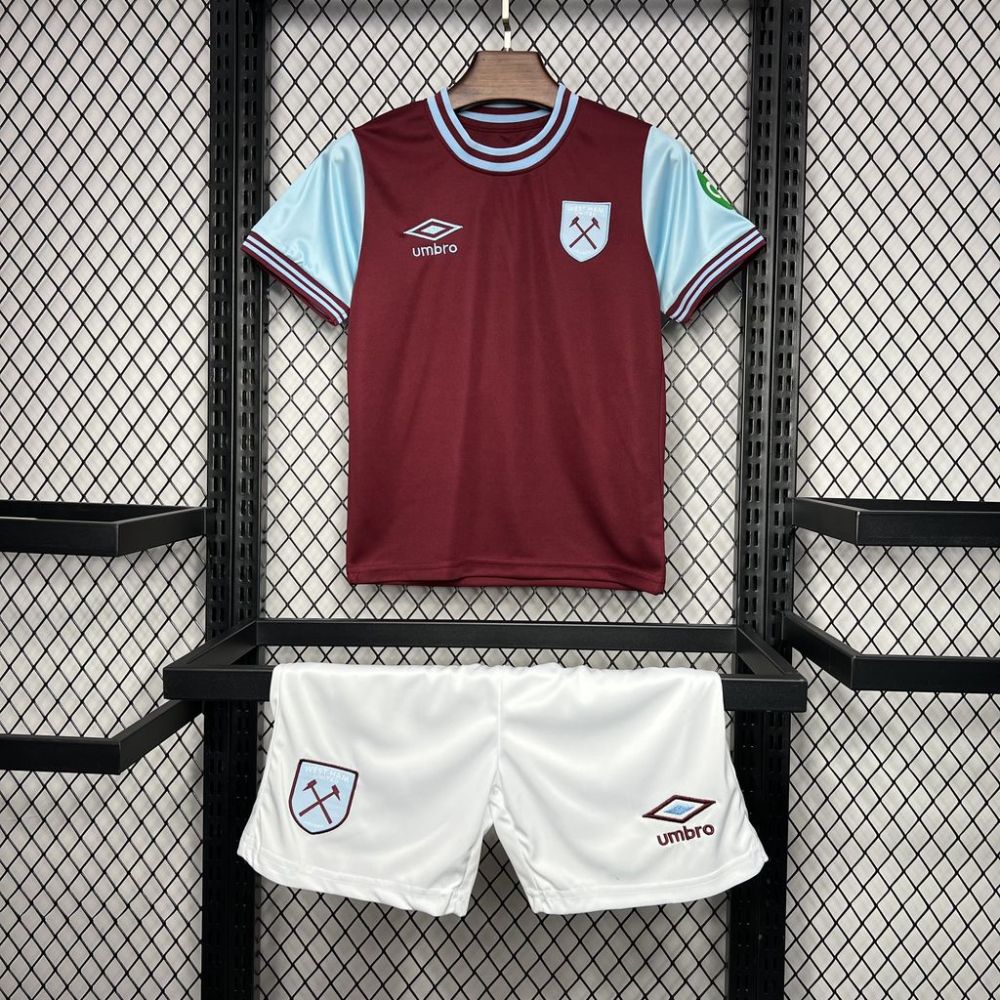 2024/2025 West Ham United Football Shirt Home 1:1 Thai Quality  Kids Size