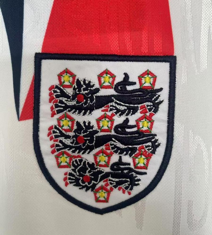 1992 Retro England Home Soccer Jersey 1:1 Thai Quality