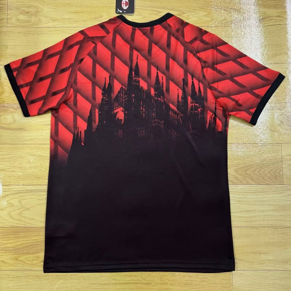 2025/2026 AC Milan Special Edition Black and red Football Jersey 1:1 Thai Quality
