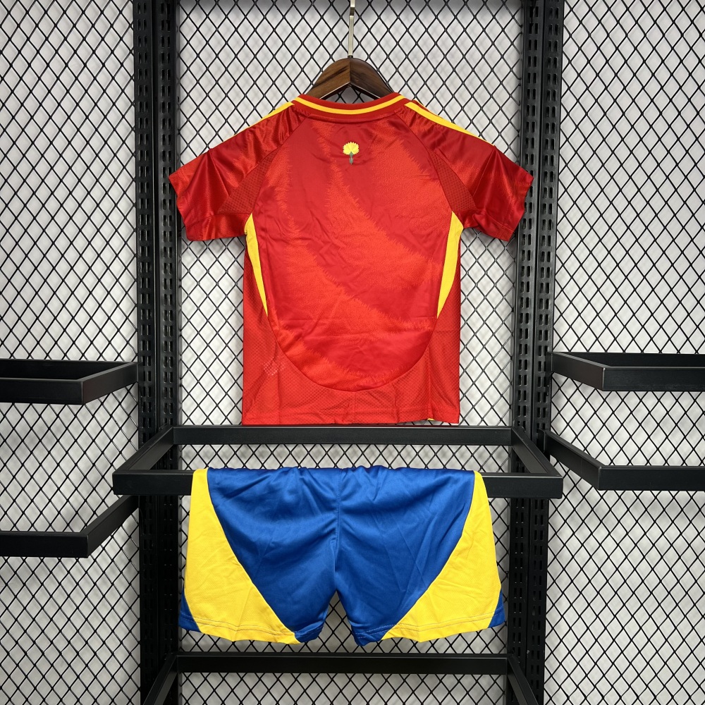 2024 Spain Home Football Shirt 1:1 Thai Quality Kids Size