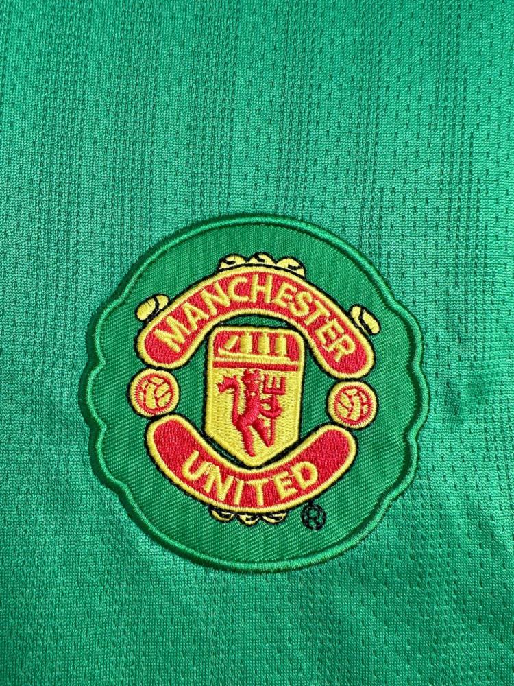 2007/2008 Retro Manchester United Goalkeeper Green Football Shirt 1:1 Thai Quality