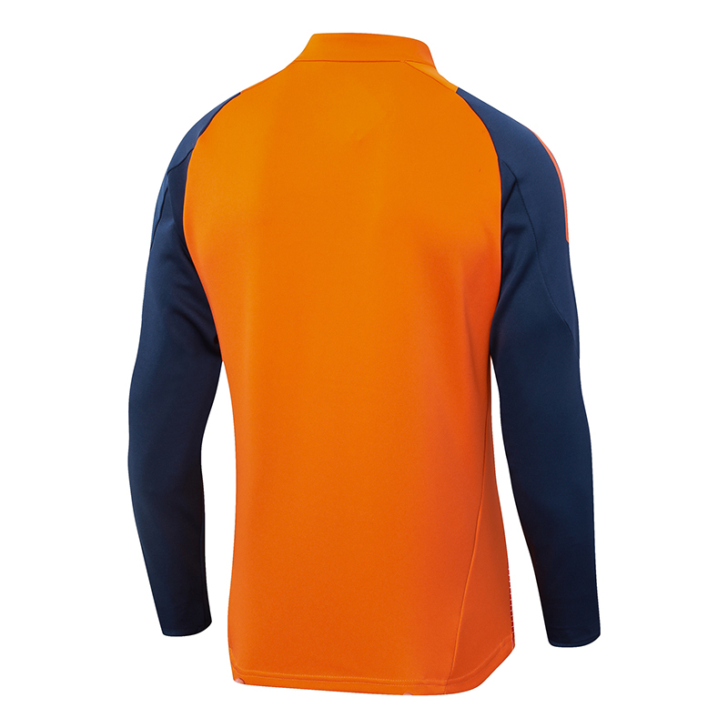 2024/2025 Manchester United Half-Pull Training Suit Orange Football Shirt 1:1 Thai Quality Set