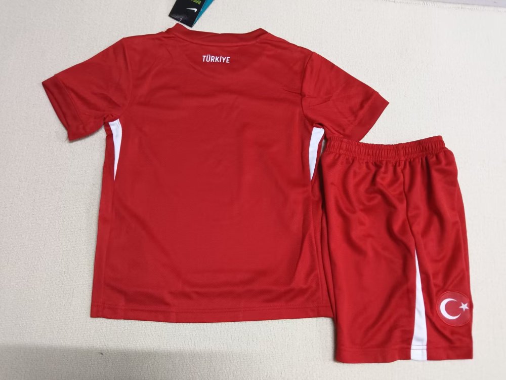 2024 Türkiye National Team Home Football Shirt 1:1 Thai Quality Kids Size