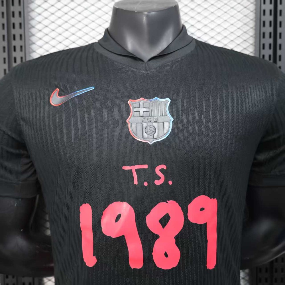 2025/2026 Player Version Barcelona Away 1989 Advertise Football Jersey 1:1 Thai Quality