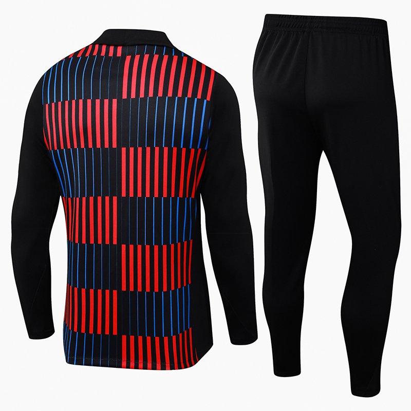 2024/2025 Barcelona Half-Pull Training Suit Red and blue color Jersey Set
