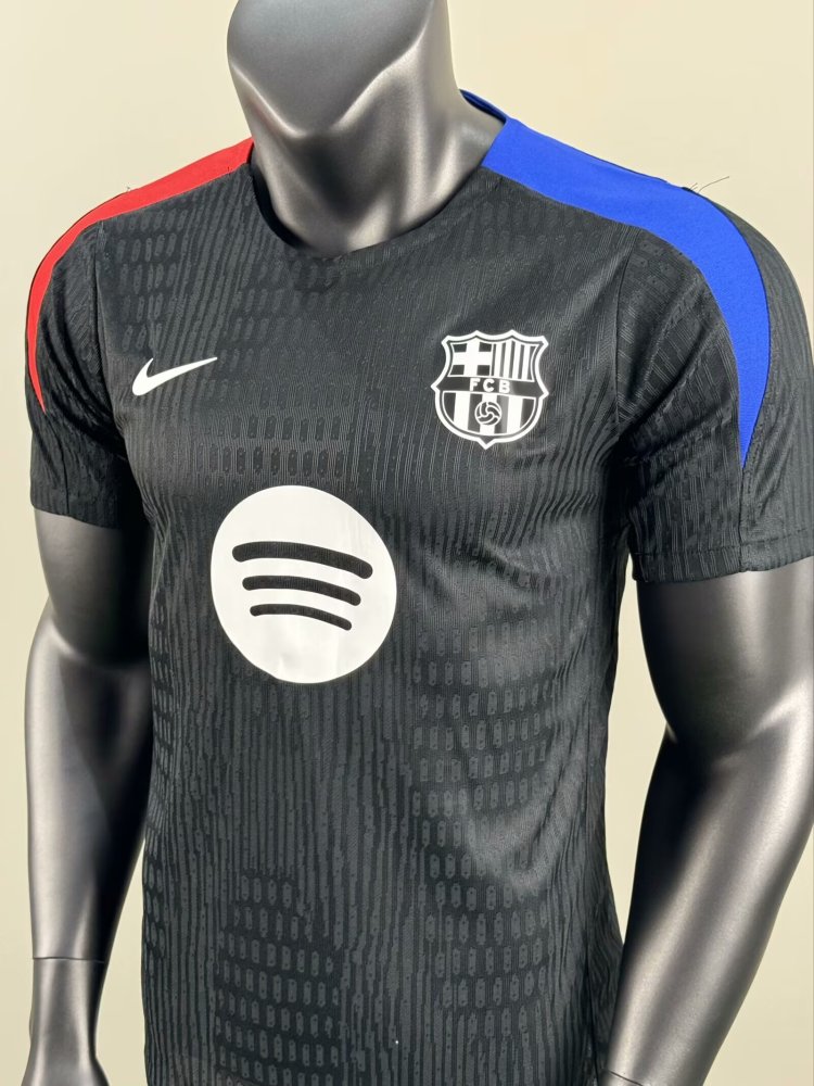 2025/2026 Player Version BarcelonaTraining clothes Black Football Jersey 1:1 Thai quality