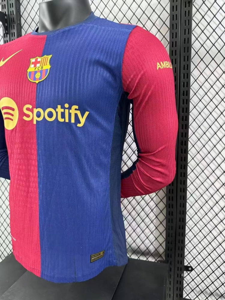 2024/2025 Long Sleeve Barcelona Home 1:1 Thai Quality