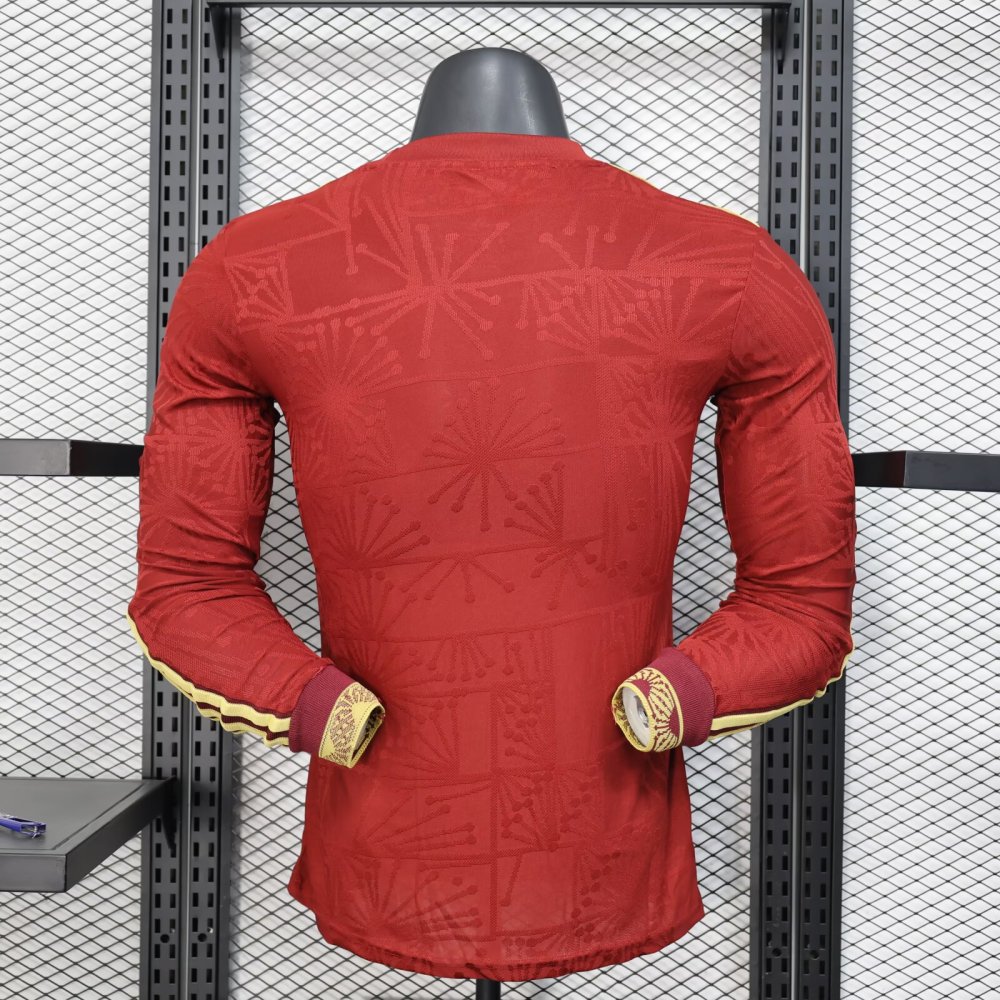2025/2026 Player Version Long Sleeve Mexico National Special Edition Red Football Shirt 1:1 Thai Quality
