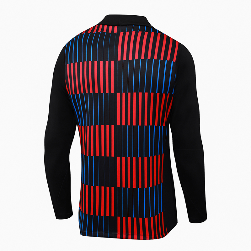 2024/2025 Barcelona Half-Pull Training Suit Red and blue color Jersey Set