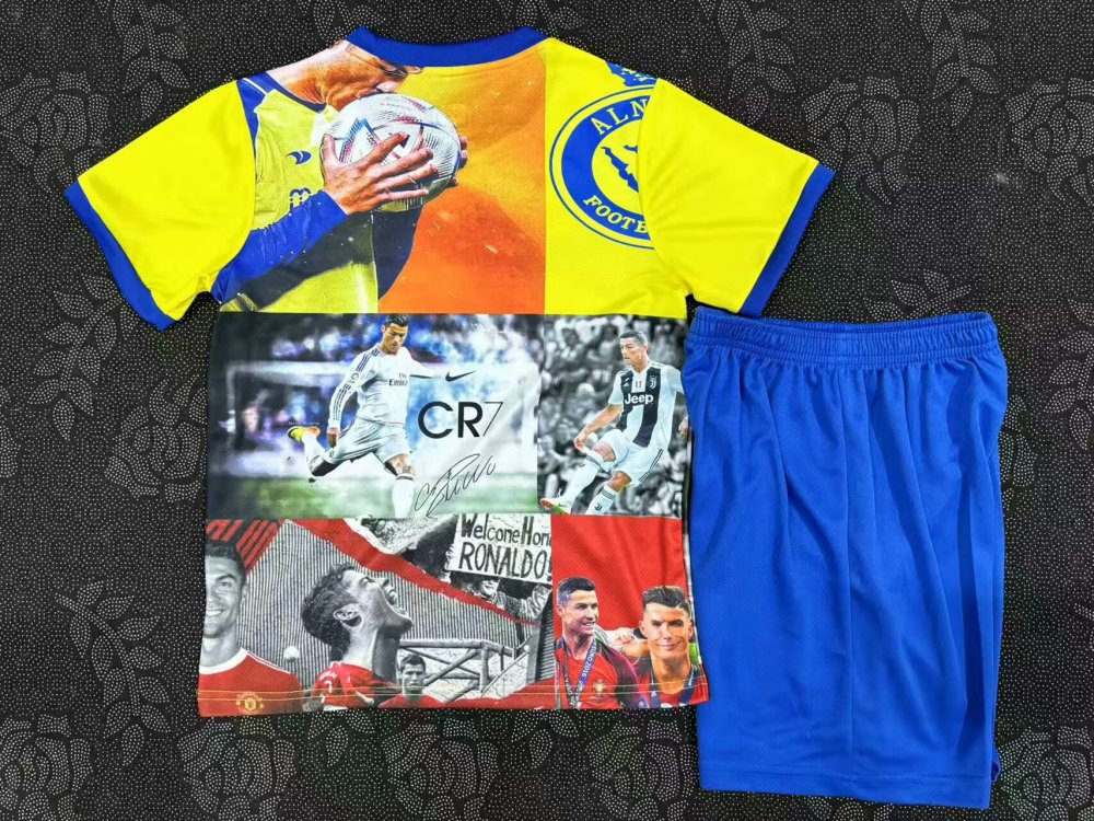 2025/2026 Al-Nassr Ronaldo Special Edition Football Shirt Kids Size 1:1 Thai Quality