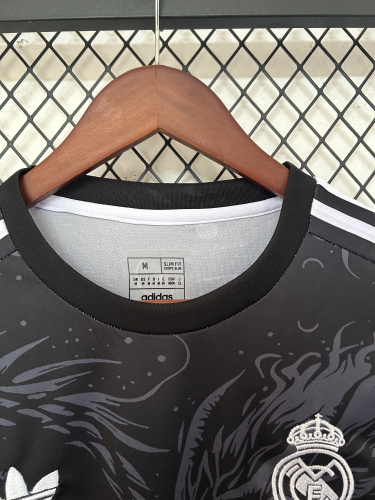 2025/2026 Real Madrid Dragon Black Special Edition Football Jersey 1:1 Thai Quality