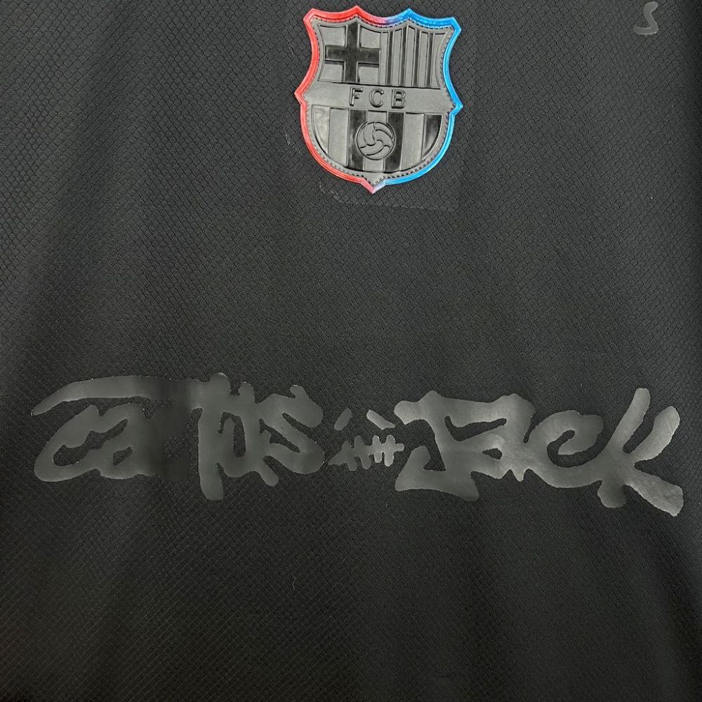 2024/2025  Barcelona x Travis Scott Collab Away Black Advertising Football Shirt 1:1 Thai Quality