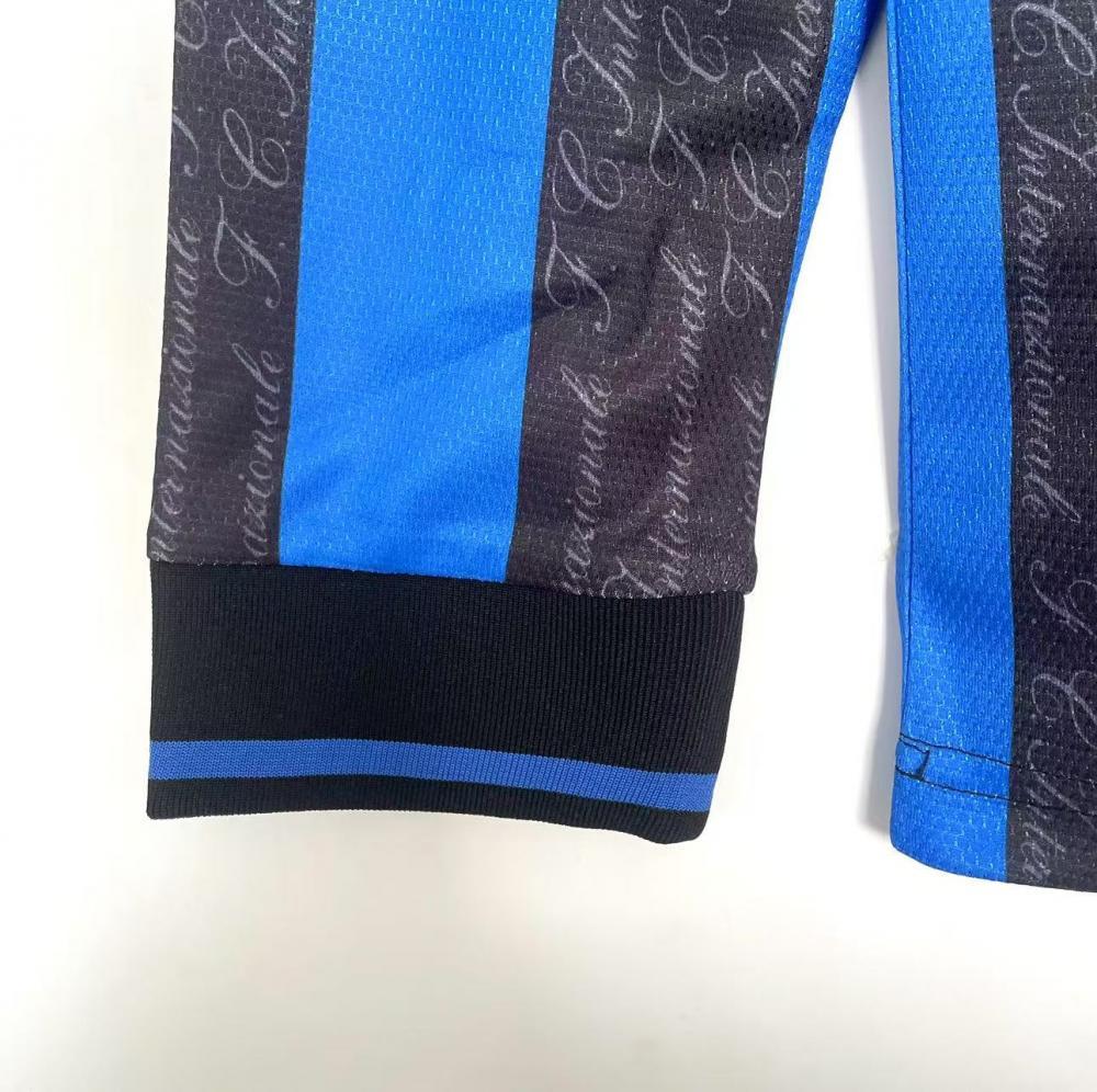 1997/1998 Retro Long Sleeve Internazionale Milan Home Football Jersey 1:1 Thai Quality