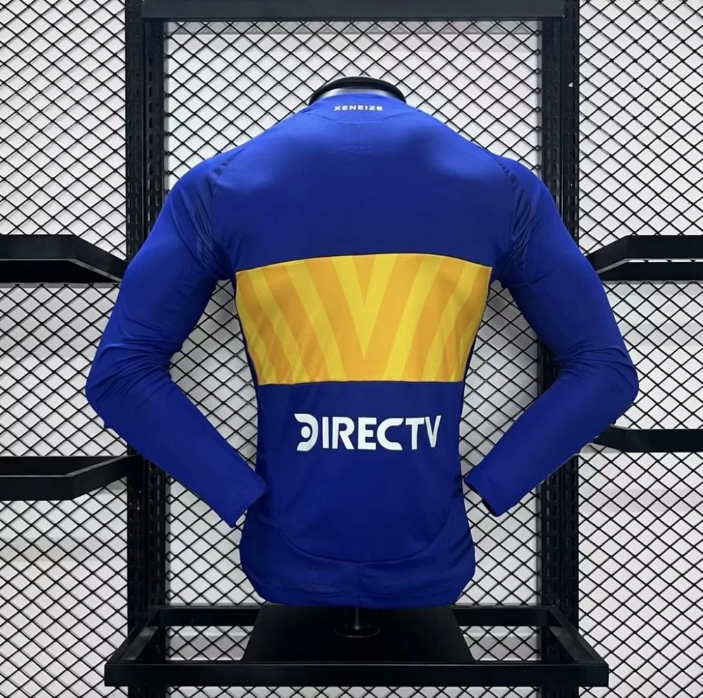 2024/2025 Player Version Boca Juniors Home Long Sleeves Football Jersey 1:1 Thai Quality
