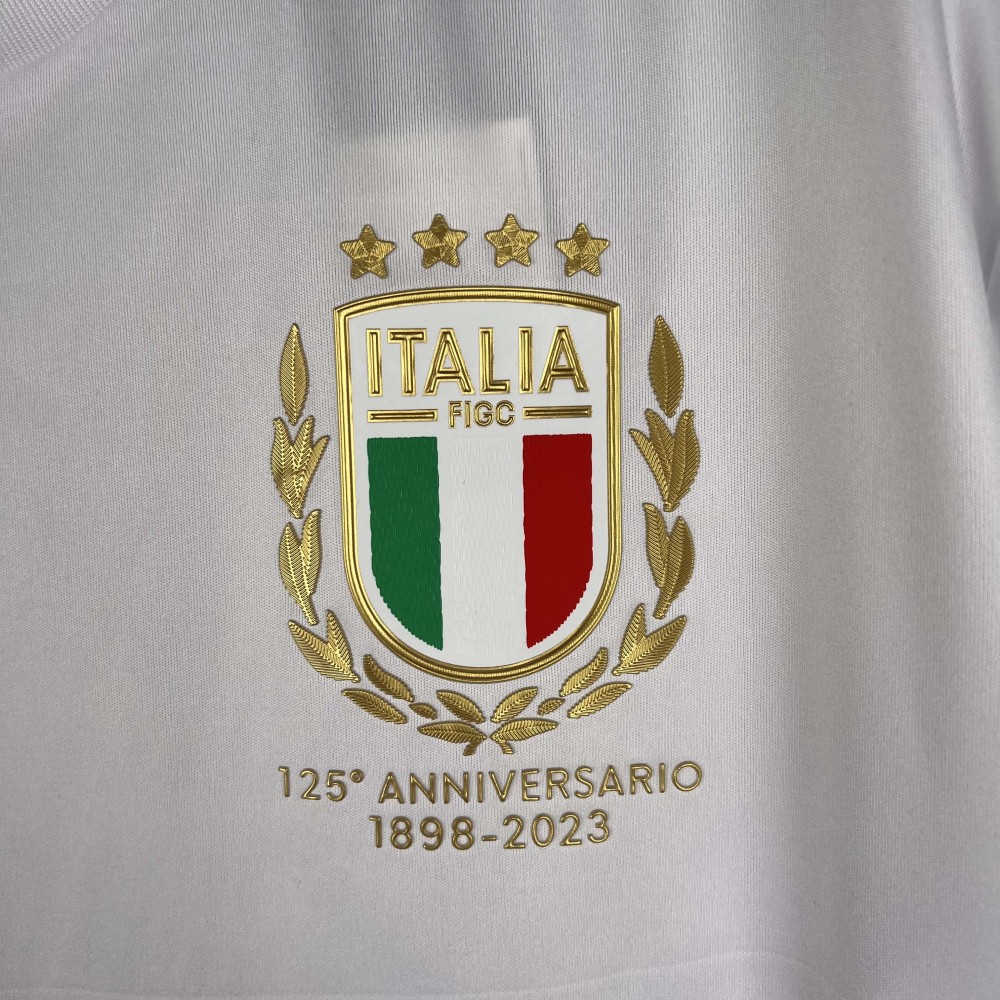 2023 Italy 125th Anniversary White Soccer Shirt