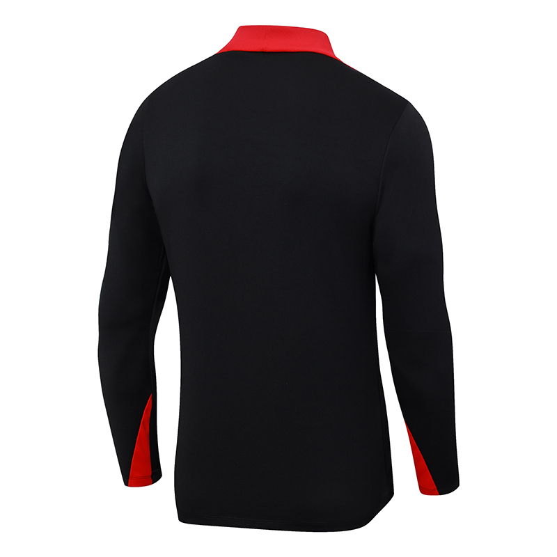 2024-2025 Liverpool Half-Pull Training Suit Black Jersey 1:1 Thai Quality Set