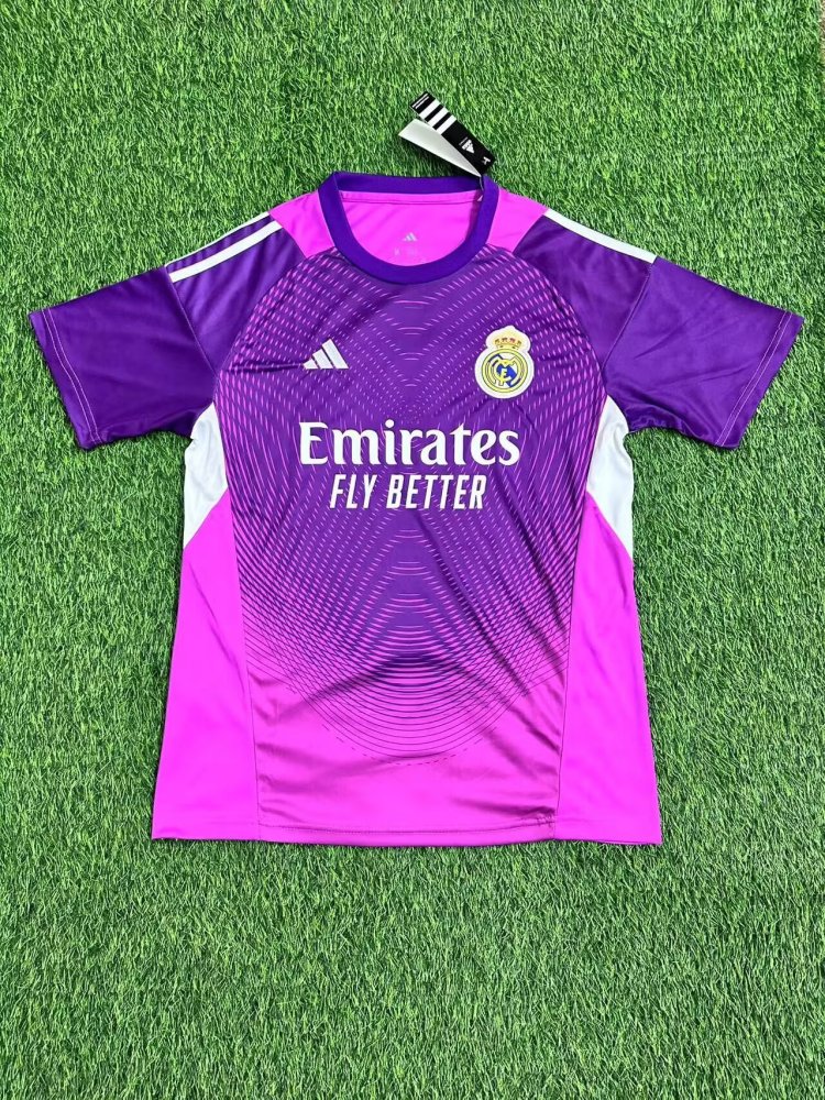 2025/2026 Real Madrid Goalie Purple Football Shirt 1:1 Thai Quality