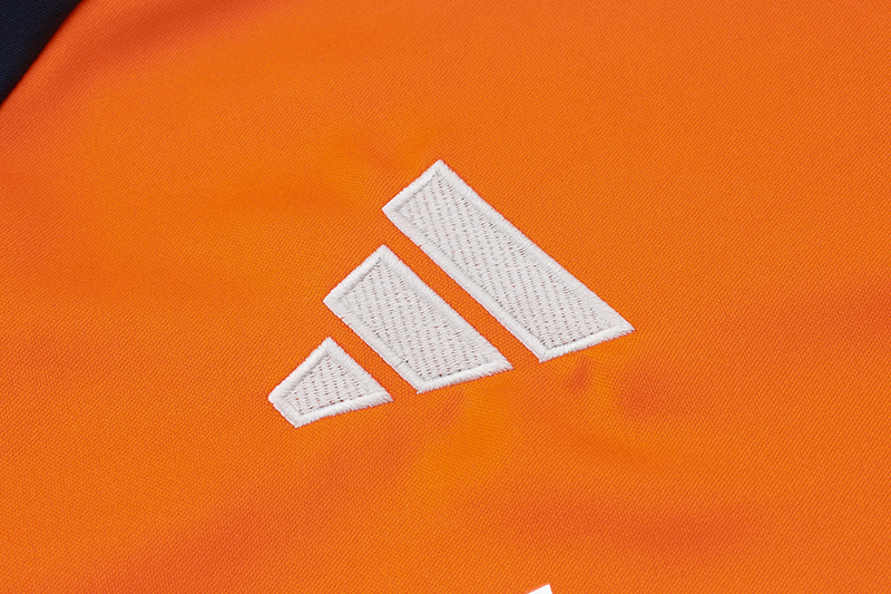 2024/2025 Manchester United Half-Pull Training Suit Orange Football Shirt 1:1 Thai Quality Set