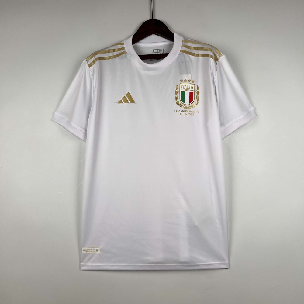 2023 Italy 125th Anniversary White Soccer Shirt