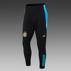 2024-2025 Argentina Half-Pull Training Suit Black Jersey Set