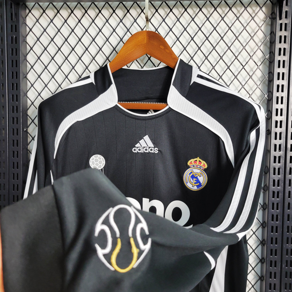 2006/2007 Retro Long Sleeve Real Madrid Away Jersey 1:1 Thai Quality