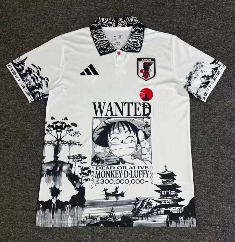 2024/2025 Japan Chunjiang Luffy White Football Jersey 1:1 Thai Quality
