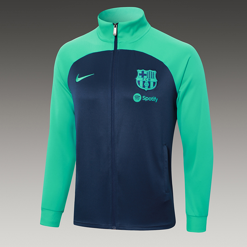 2024/2025 Barcelona Half-Pull Training Suit Royal Blue Jersey Set