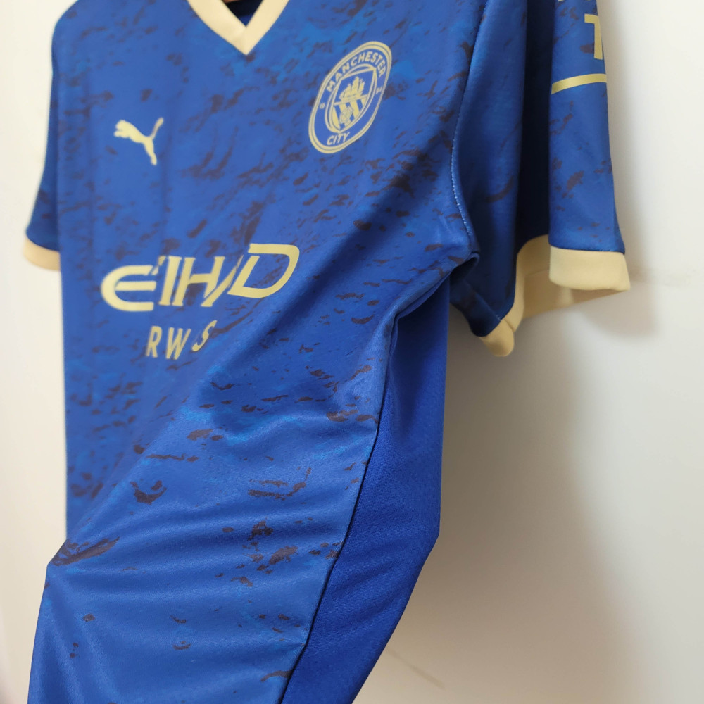2023 Manchester City Chinese New Year Commemorative Edition Blue Football Shirt 1:1 Thai Quality