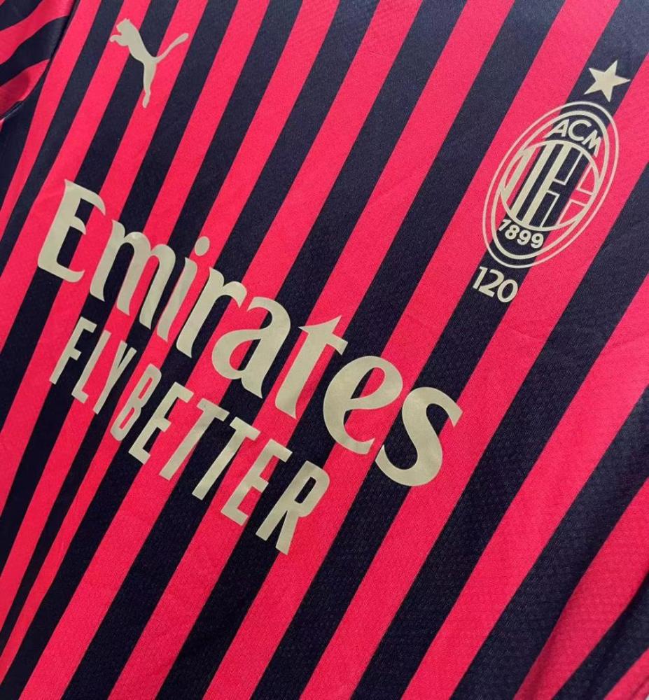 Retro AC Milan 120th Anniversary Edition Football Shirt 1:1 Thai Quality
