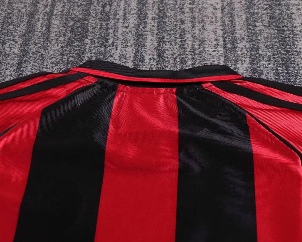 1998-1999 Retro AC Milan Home Football Shirt 1:1 Thai Quality Kids Size