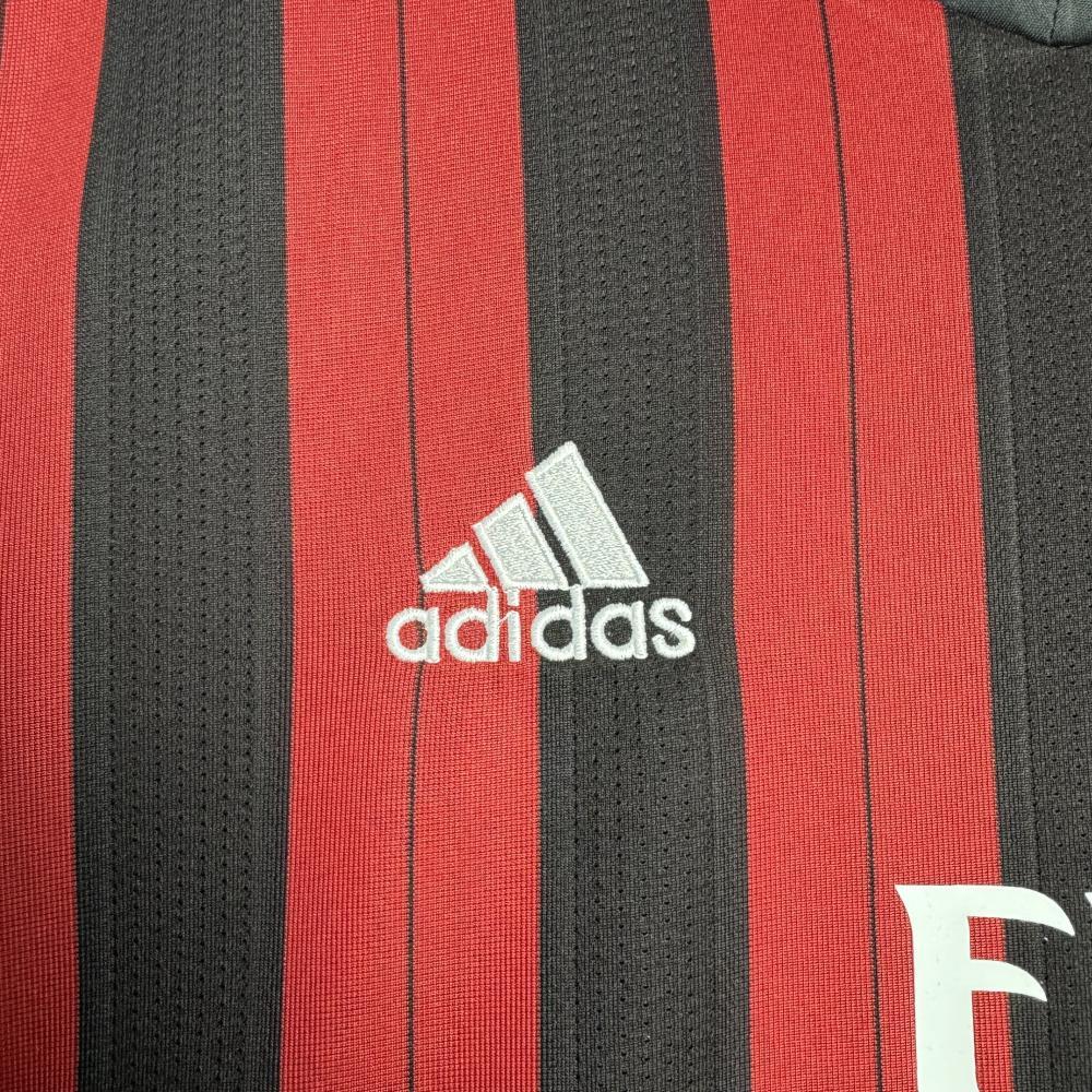 2013/2014 Retro Long Sleeve AC Milan Home Football Shirt 1:1 Thai Quality