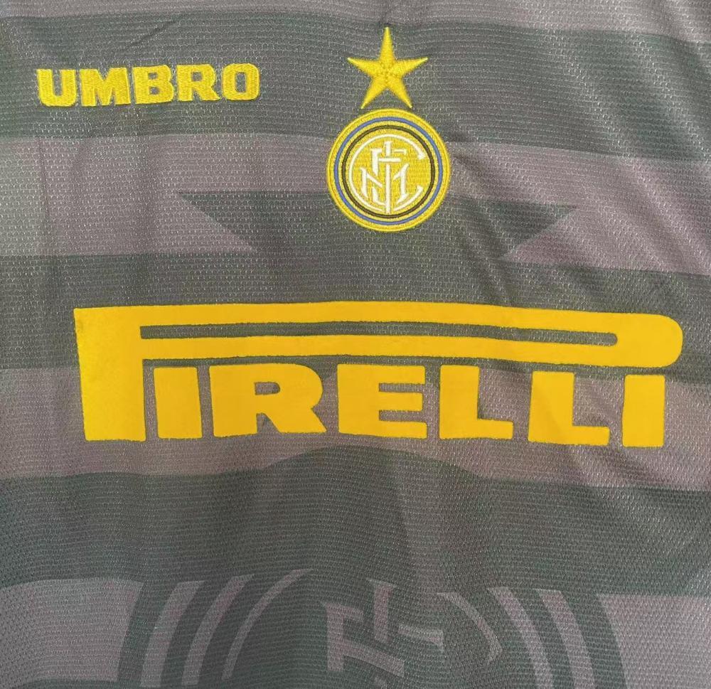 1997/1998 Retro Long Sleeve Inter Milan Third Away Football Jersey 1:1 Thai Quality