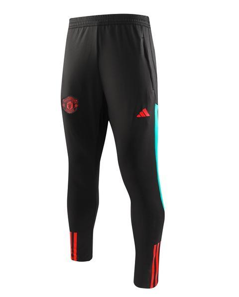 2023-2024 Manchester United Half-Pull Training Suit White Black Football Shirt 1:1 Thai Quality Set