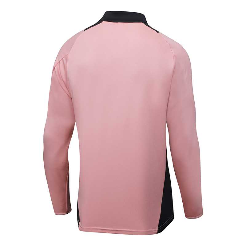 2024/2025 Real Madrid Pink Black Half-Pull Training Suit Football Shirt 1:1 Thai Quality Set