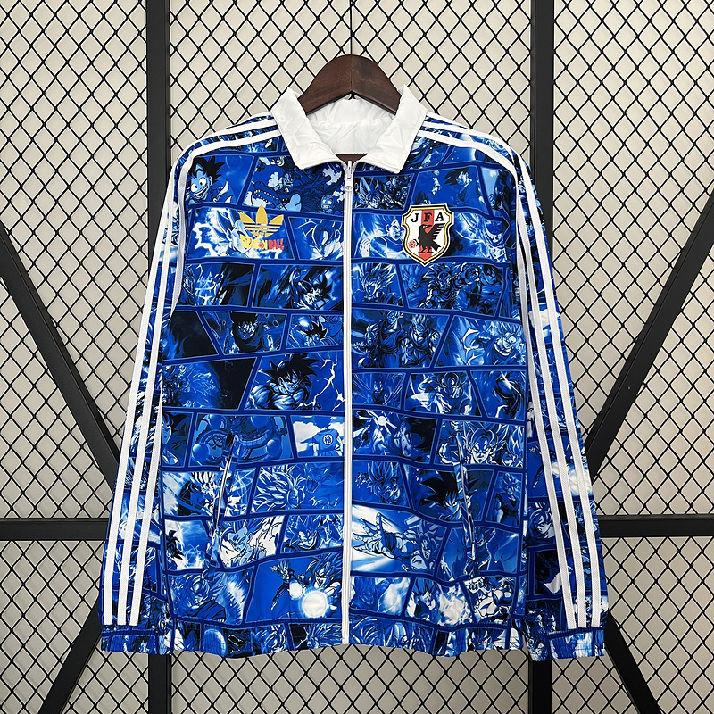2024 Japan Reversible Windbreaker (blue) Soccer Jersey 1:1 Thai Quality