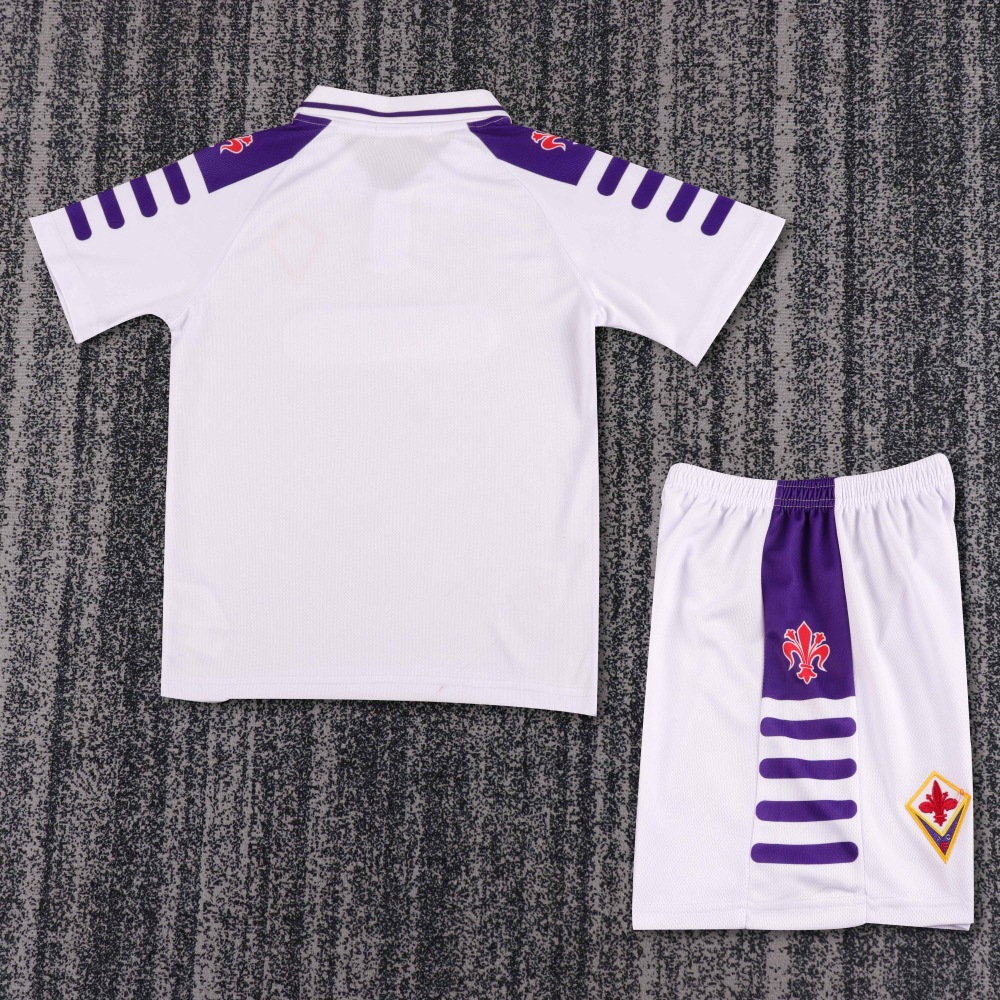 1998-1999 Retro Fiorentina Away Football Shirt 1:1 Thai Quality Kids Size