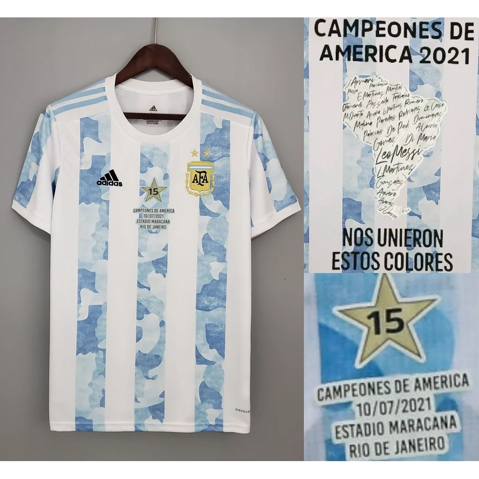 2021 Argentina Home Champion Jersey 1:1 Thai Quality