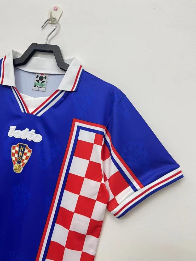 1998 Retro Croatia National Team Away Football Shirt 1:1 Thai Quality