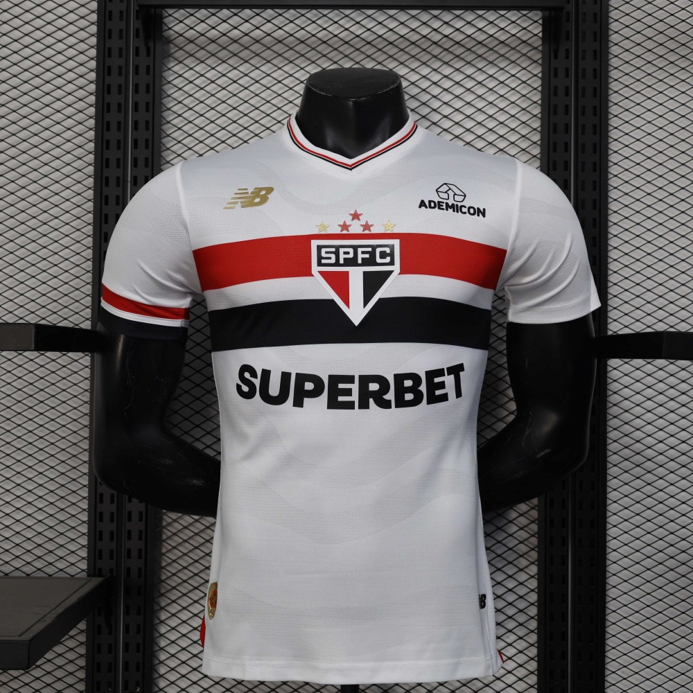 2025/2026 Player Version São Paulo Home Football Jersey 1:1 Thai Quality