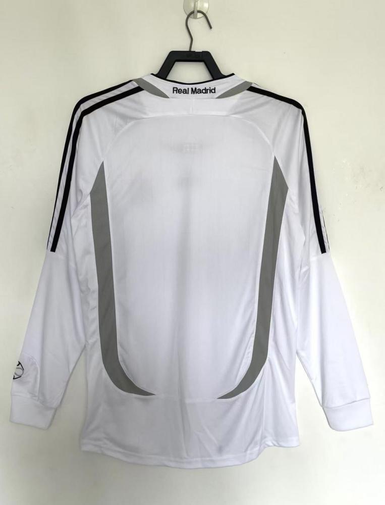 2006/2007 Retro Long Sleeve Real Madrid Home Jersey 1:1 Thai Quality