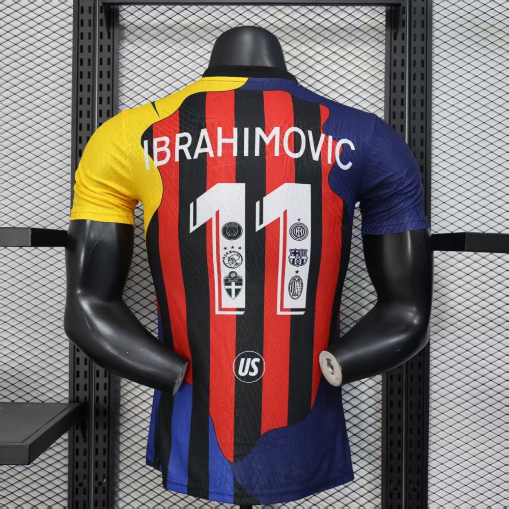 2025/2026 Player Version AC Milan Ibrahimović Commemorative Edition Football Jersey 1:1 Thai quality