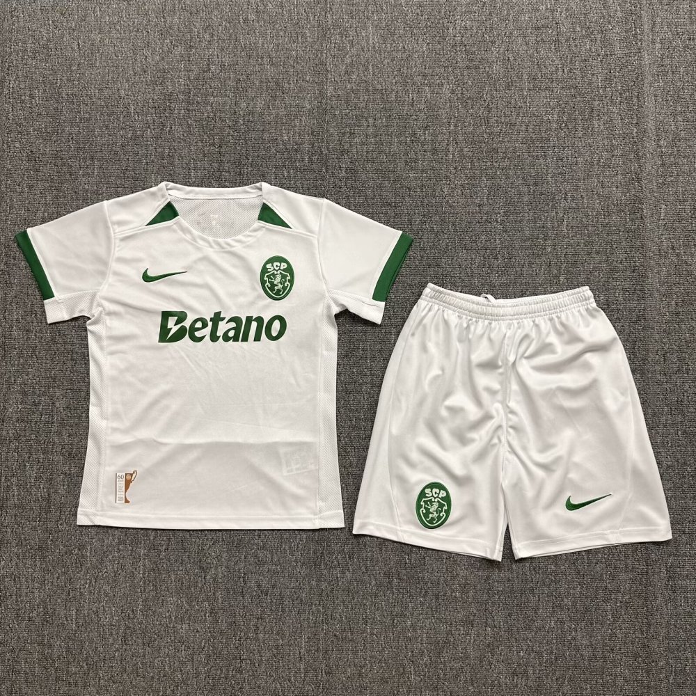 2024/2025 Sporting Lisbon Away Football Jersey Shirt 1:1 Thai Quality Kids Size