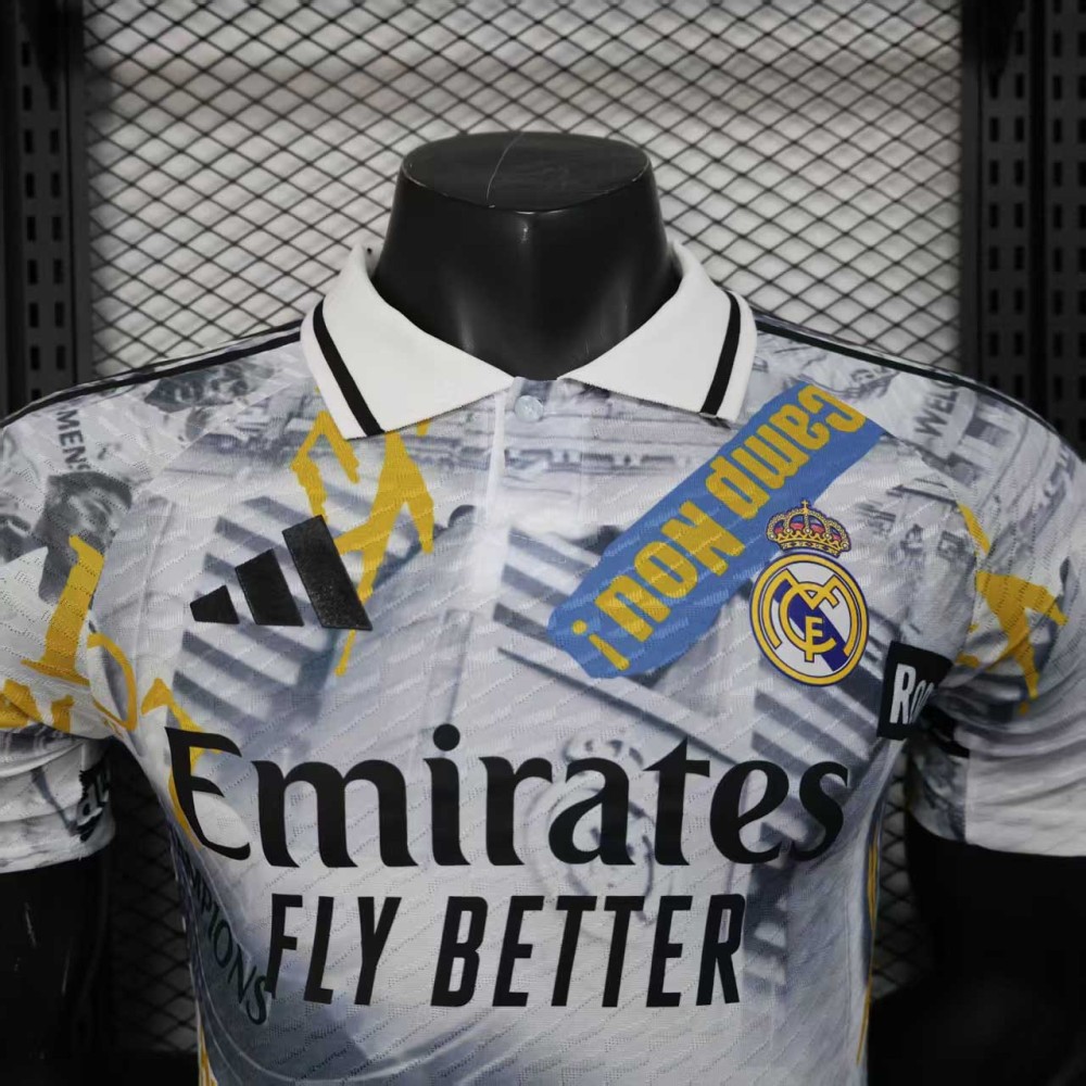 2025/2026 Player Version Real Madrid Champions League Highlights Football Jersey 1:1 Thai quality