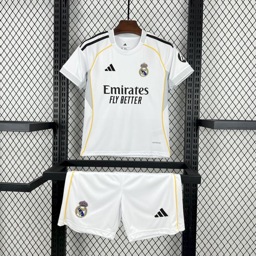 2025/2026 Real Madrid Home Football Jersey 1:1 Thai quality Kids Size